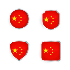 China Country Badge and Label Collection