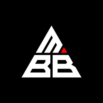 MBB triangle letter logo design with triangle shape. MBB triangle logo design monogram. MBB triangle vector logo template with red color. MBB triangular logo Simple, Elegant, and Luxurious Logo. MBB 
