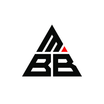 MBB triangle letter logo design with triangle shape. MBB triangle logo design monogram. MBB triangle vector logo template with red color. MBB triangular logo Simple, Elegant, and Luxurious Logo. MBB 
