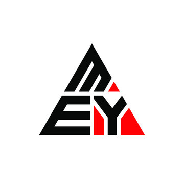 MEY triangle letter logo design with triangle shape. MEY triangle logo design monogram. MEY triangle vector logo template with red color. MEY triangular logo Simple, Elegant, and Luxurious Logo. MEY
 