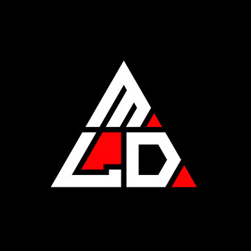 MLD triangle letter logo design with triangle shape. MLD triangle logo design monogram. MLD triangle vector logo template with red color. MLD triangular logo Simple, Elegant, and Luxurious Logo. MLD 
