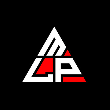 MLP triangle letter logo design with triangle shape. MLP triangle logo design monogram. MLP triangle vector logo template with red color. MLP triangular logo Simple, Elegant, and Luxurious Logo. MLP 
