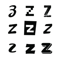 Small Letter Z Alphabet Design