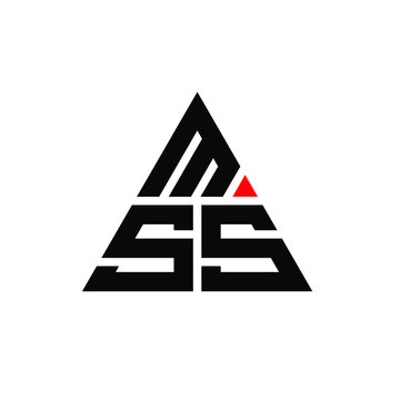 MSS triangle letter logo design with triangle shape. MSS triangle logo design monogram. MSS triangle vector logo template with red color. MSS triangular logo Simple, Elegant, and Luxurious Logo. MSS 
