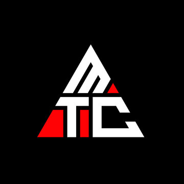 MTC triangle letter logo design with triangle shape. MTC triangle logo design monogram. MTC triangle vector logo template with red color. MTC triangular logo Simple, Elegant, and Luxurious Logo. MTC 
