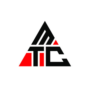 MTC triangle letter logo design with triangle shape. MTC triangle logo design monogram. MTC triangle vector logo template with red color. MTC triangular logo Simple, Elegant, and Luxurious Logo. MTC 
