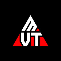 MVT triangle letter logo design with triangle shape. MVT triangle logo design monogram. MVT triangle vector logo template with red color. MVT triangular logo Simple, Elegant, and Luxurious Logo. MVT 
