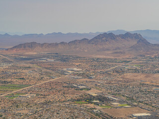 Obraz premium Aerial view of the famous Las Vegas cityscape