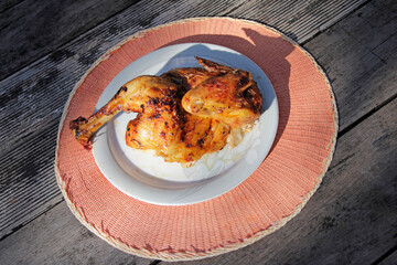 fresh organic chicken from the best husbandry