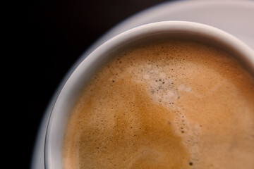 Cup of coffee close up