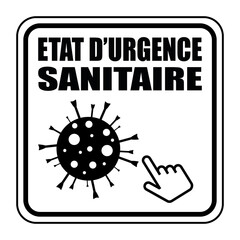 Logo état d'urgence sanitaire.