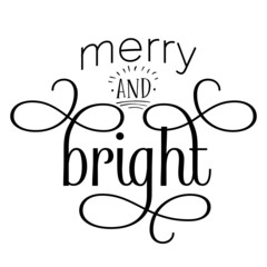 Merry and Bright -  SVG