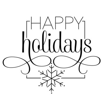 Happy Holidays - SVG