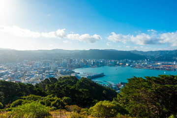 Fototapeta premium ニュージーランドのウェリントンの観光名所を観光している風景 Wellington, New Zealand Scenes of sightseeing in