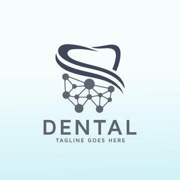 modern futuristic dental practice logo