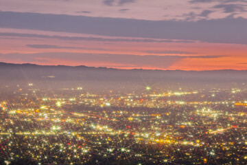 San Jose Landscape at Sunset