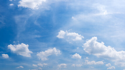 Foggy sky and clouds background image