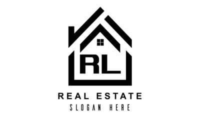 RL real estate house latter logo