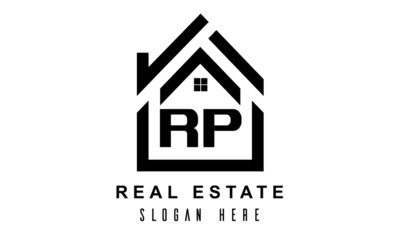 RP real estate house latter logo