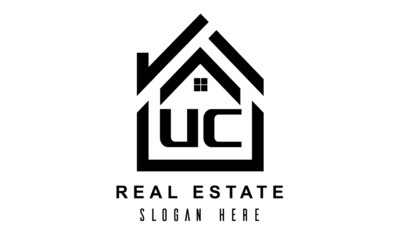 UC real estate house latter logo