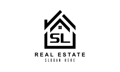 SL real estate house latter logo