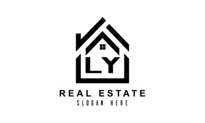 LY real estate house latter logo