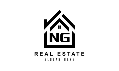 NG real estate house latter logo