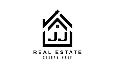 JJ real estate house latter logo