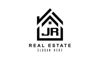 Fototapeta premium JR real estate house latter logo