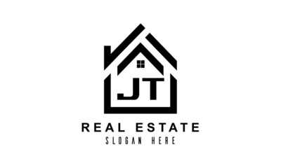 JT real estate house latter logo