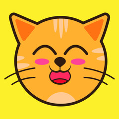 Cute cat illustration best for pet and animal character