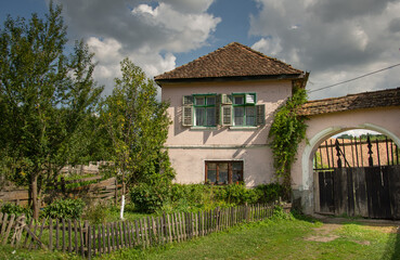 Fototapeta na wymiar old houses in Roades ,Romania, Brasov ,2019