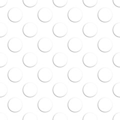 Seamless pattern. Vector geometric background. Circles, imitation 3d.