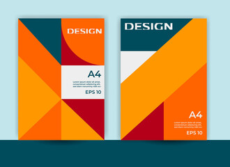 abstract geometric design, a4 cover design, bauhaus design, company profile cover design, annual report, flyer,brochure