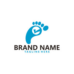 foot logo icon vector isolated
