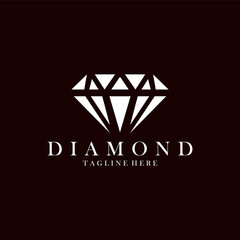 diamond logo icon vector isolated
