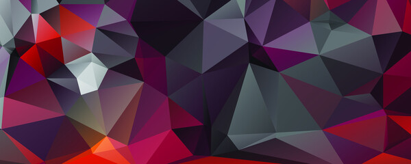 Abstract Color Polygon Background Design, Abstract Geometric Origami Style With Gradient