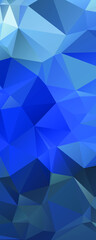 Abstract Blue Color Polygon Background Design, Abstract Geometric Origami Style With Gradient