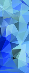 Abstract Blue Color Polygon Background Design, Abstract Geometric Origami Style With Gradient