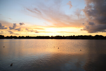 Obraz premium sunset wide angle