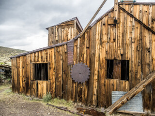 Rainy summer day in Bodie ghost town