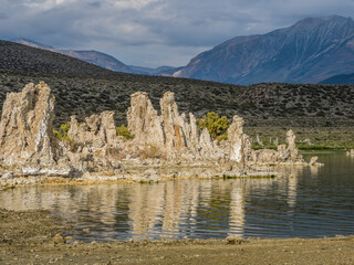 Late morning on Mono Lake during cloudy weather