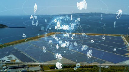 再生可能エネルギーと環境イメージ　サステナブルな社会