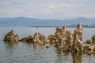 Late morning on Mono Lake during cloudy weather