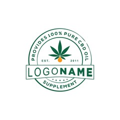 symbol icon logo stamp the cannabis leaf factory for the health, and prosperity of the country.