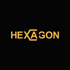 Hexagon icon. The Gold Hexagonal Logo design template creates creative inspiration symbols.