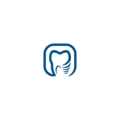 Dental Care Creative icon Concept Logo Design Template