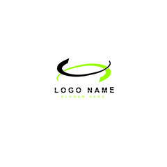 Creative logo design in black and green for business brands