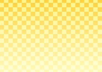 背景　市松模様　グラデーション　黄金色