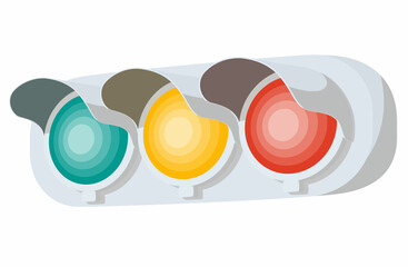 交通信号機（全点灯）